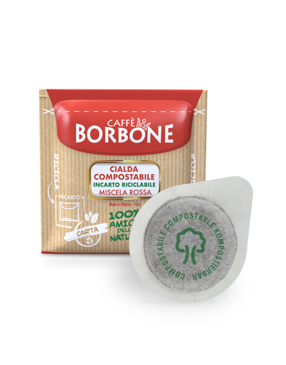 [AR20230403-23] Rot (rosso) ESE Espressopads - 150 Pads (Cialde) - (Caffè Borbone)